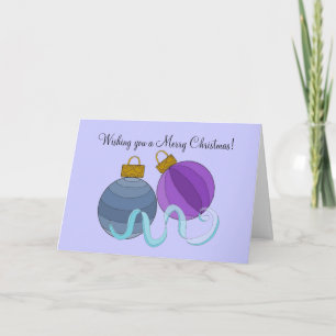 Cartes Pour Fêtes Annuelles Boules de Noël jolies