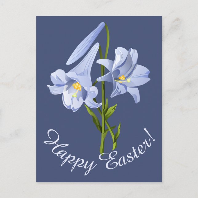 Cartes Pour Fêtes Annuelles Bouquet de Pâques Lily (Devant)
