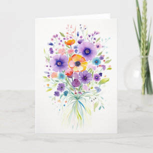 Cartes Pour Fêtes Annuelles Bouquet de printemps
