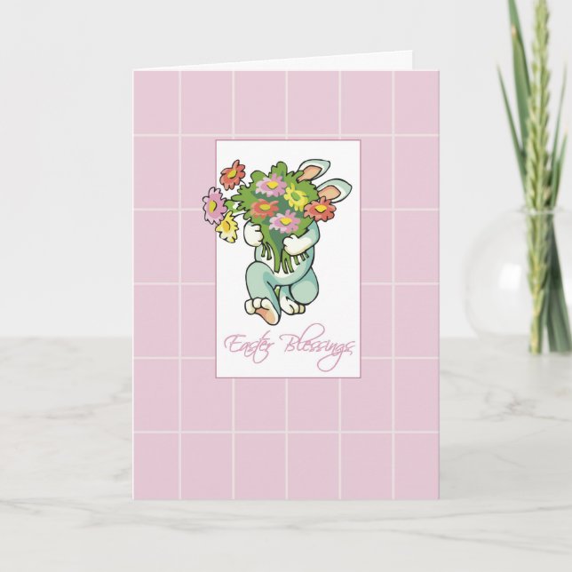 Cartes Pour Fêtes Annuelles Bouquet des Bénédictions de Pâques (Devant)
