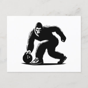 Cartes Pour Fêtes Annuelles Bowling Bigfoot