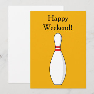 Cartes Pour Fêtes Annuelles Bowling Skittle Personnaliser