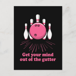Cartes Pour Fêtes Annuelles Bowling Sortez Votre Esprit De Gutter Funny Bowler