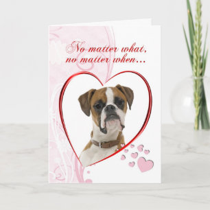 Cartes Pour Fêtes Annuelles Boxer Valentine