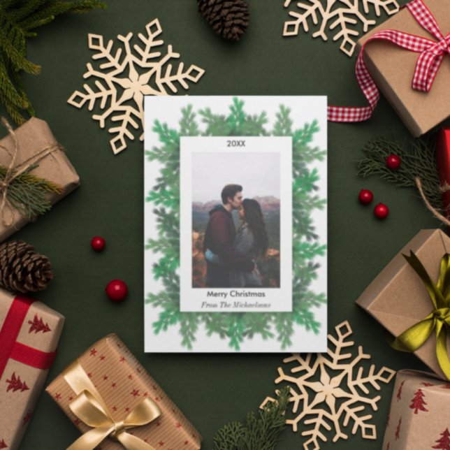 Cartes Pour Fêtes Annuelles Branches de l'arbre de Noël Photo (Créateur téléchargé)