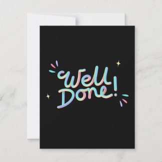 Cartes Pour Fêtes Annuelles Bravo Rainbow Encouragement 3D