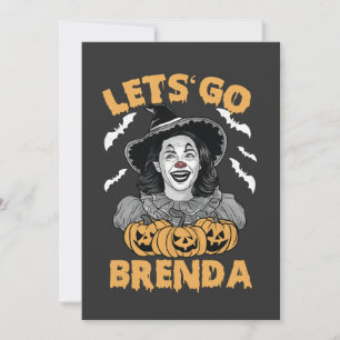 Cartes Pour Fêtes Annuelles Brenda Éffrayant Halloween Kamala Harris