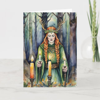 Cartes Pour Fêtes Annuelles Brigid Imbolc Chandlemas Forest Celtic Wiccan