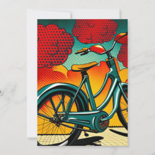 Cartes Pour Fêtes Annuelles Brillance vélo