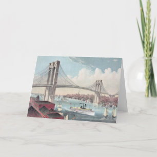 Cartes Pour Fêtes Annuelles Brooklyn bridge