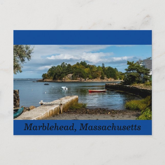 Cartes Pour Fêtes Annuelles Brown's Island, Marblehead, Massachusetts. (Devant)