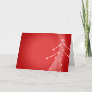 Cartes Pour Fêtes Annuelles Bruissement moderne d'arbre de Noël