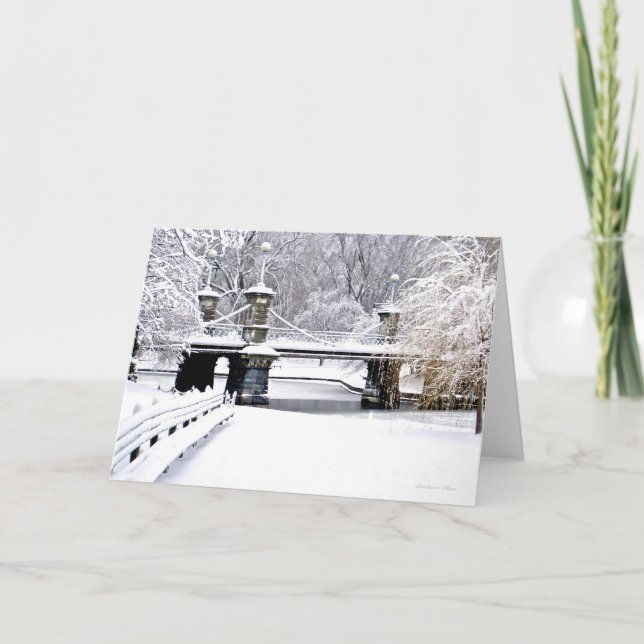 Cartes Pour Fêtes Annuelles Bruits de silence : Jardin-Salutation publique de (Devant)