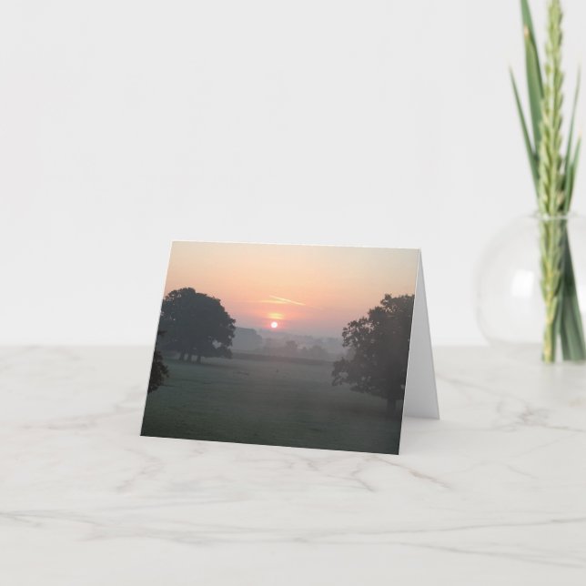 Cartes Pour Fêtes Annuelles Brume de matin (Devant)