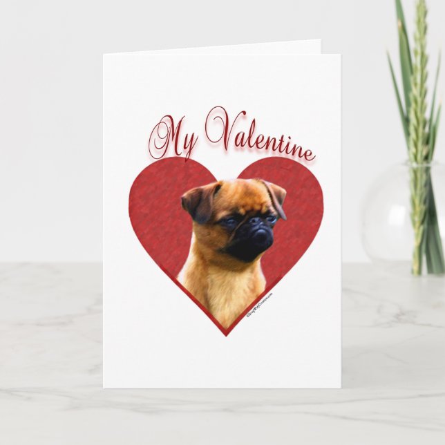 Cartes Pour Fêtes Annuelles Bruxelles Griffon My Valentine (Devant)