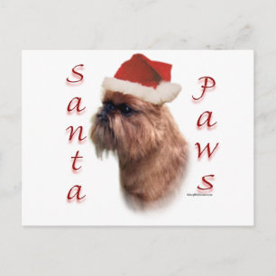 Cartes Pour Fêtes Annuelles Bruxelles Griffon Père Noël Paws