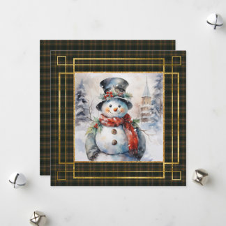 Cartes Pour Fêtes Annuelles Buchanan Hunting Modern Scottish Tartan Christmas 