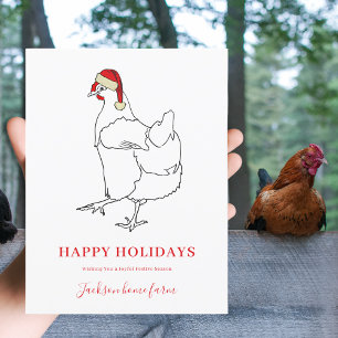 Cartes Pour Fêtes Annuelles Budget des activités agricoles de Christmas Hen