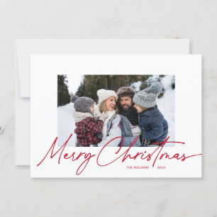 Cartes Pour Fêtes Annuelles Budget Joyeux Noël Calligraphie Simple 3 Photo