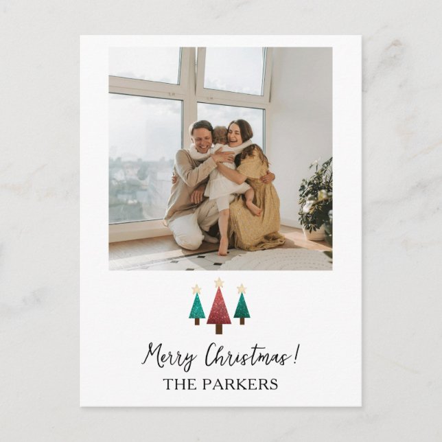 Cartes Pour Fêtes Annuelles Budget Photo Christmas Greeting Card (Devant)