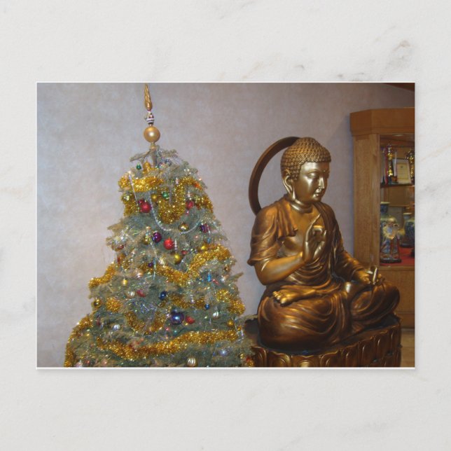 Cartes Pour Fêtes Annuelles Budha Xmas (Devant)