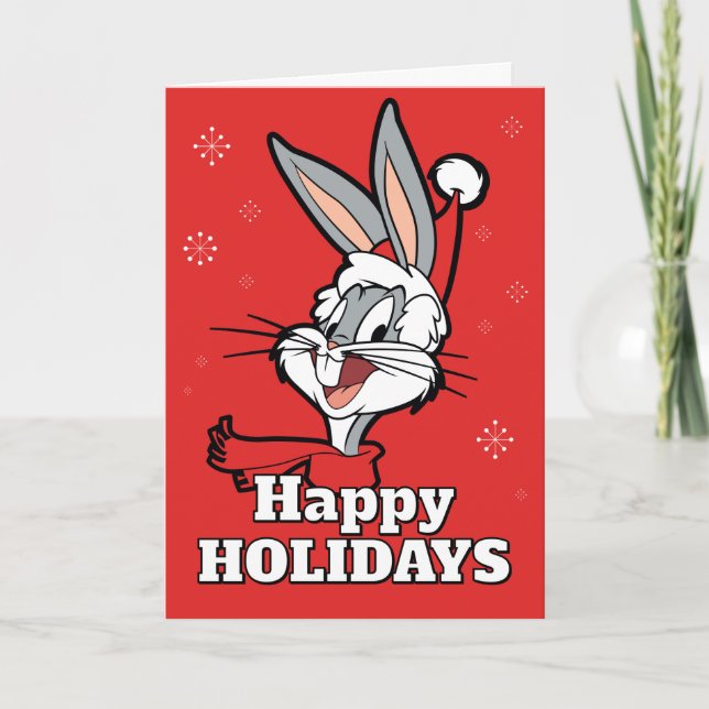 Cartes Pour Fêtes Annuelles BUGS BUNNY™ "Sleigh Whaat ?" (Devant)