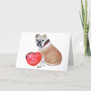 Cartes Pour Fêtes Annuelles Bulldog Valentine