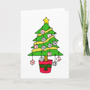 Cartes Pour Fêtes Annuelles Bunco Dice Christmas Tree