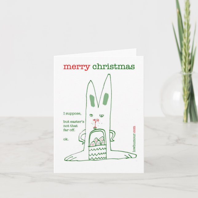 CARTES POUR FÊTES ANNUELLES BUNNY (Devant)