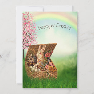 Cartes Pour Fêtes Annuelles Bunny de Pâques vintage