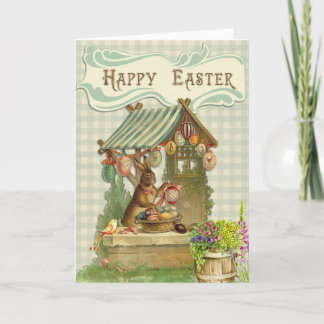 Cartes Pour Fêtes Annuelles Bunny vintage de Pâques