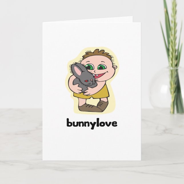 Cartes Pour Fêtes Annuelles Bunnylove (Devant)
