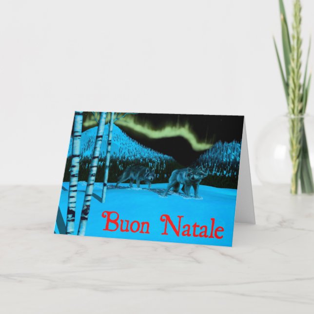 Cartes Pour Fêtes Annuelles Buon Natale (Devant)