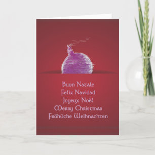Cartes Pour Fêtes Annuelles Buon Natale Feliz Navidad Joyeux Noël