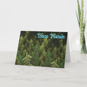 Cartes Pour Fêtes Annuelles Buon Natale - Forêt foncée