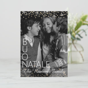 Cartes Pour Fêtes Annuelles Buon Natale Italien Joyeux Noël Photo