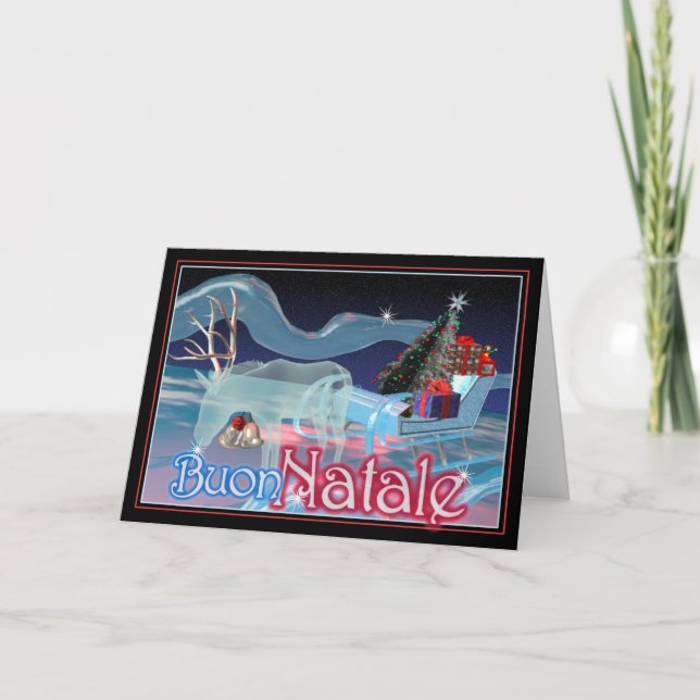 Cartes Pour Fêtes Annuelles Buon Natale - Joyeux Noël (Devant)