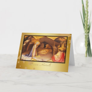 Cartes Pour Fêtes Annuelles Buon Natale, Joyeux Noël en italien,
