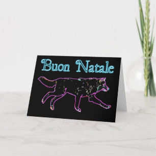 Cartes Pour Fêtes Annuelles Buon Natale - Loup électrique