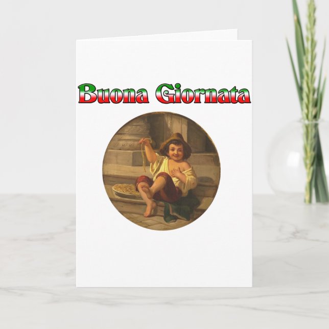 Cartes Pour Fêtes Annuelles Buona Giornata (Bonne Journée) (Devant)