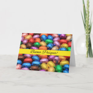 Cartes Pour Fêtes Annuelles Buona Pasqua Chocolat oeufs de pâques