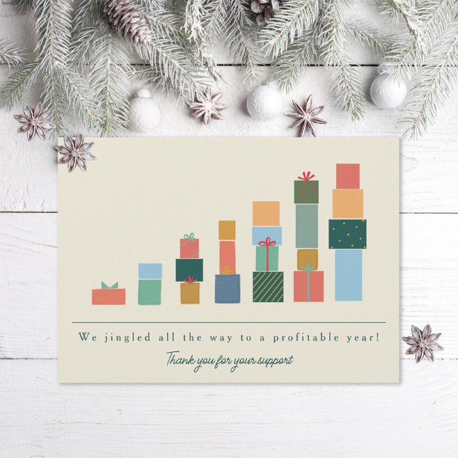 Cartes Pour Fêtes Annuelles Bureau de l'entreprise année de fin cadeaux (Créateur téléchargé)