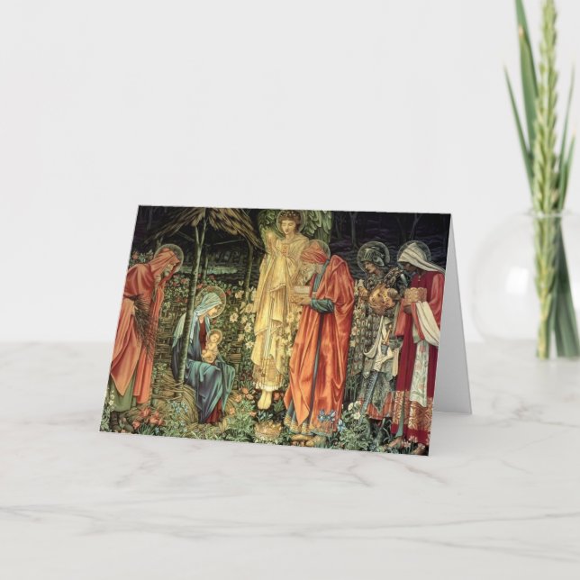 Cartes Pour Fêtes Annuelles Burne-Jones, Adoration des Mages (Devant)