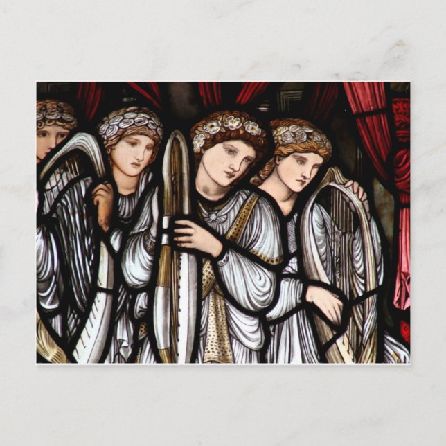 Cartes Pour Fêtes Annuelles Burne-Jones Angels (Devant)