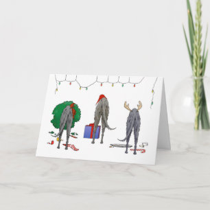 Cartes Pour Fêtes Annuelles Butt A Deerhound