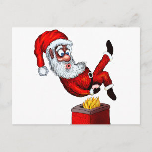Cartes Pour Fêtes Annuelles Butt de Santa Hot