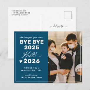 Cartes Pour Fêtes Annuelles Bye Bye 2024 Bonjour 2025 Bonne année photo