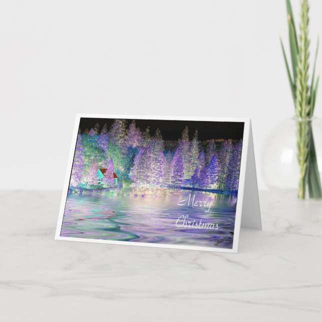 Cartes Pour Fêtes Annuelles Caabin Sur Le Lac IR - Joyeux Noël (Devant)