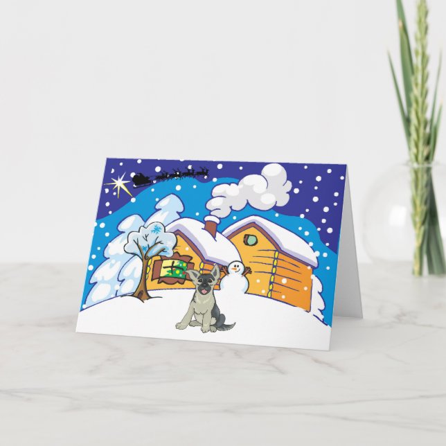 Cartes Pour Fêtes Annuelles cabine allemand de shepard (Devant)