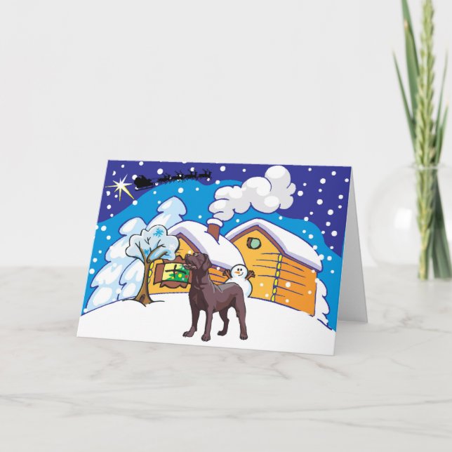 Cartes Pour Fêtes Annuelles cabine du laboratoire de chocolat (Devant)